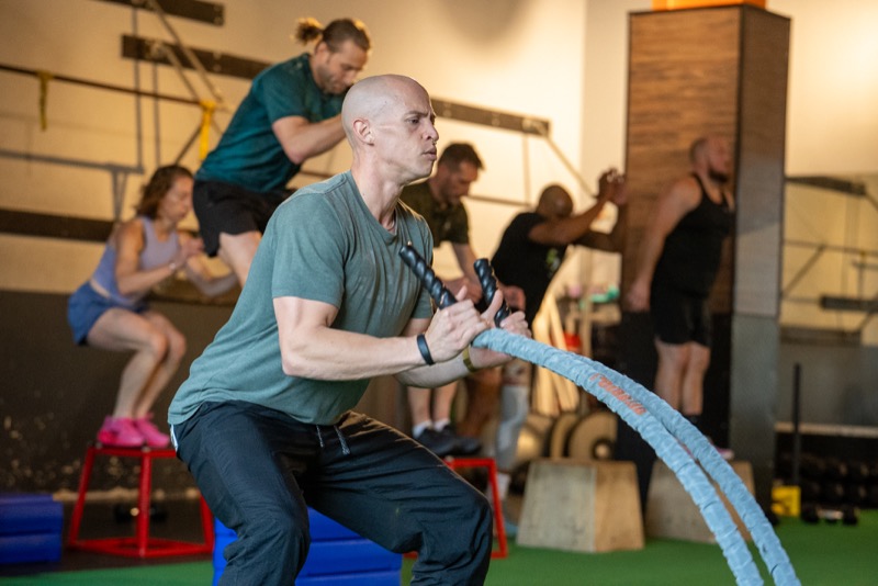 Team ropes session at Fulcrum Fitness